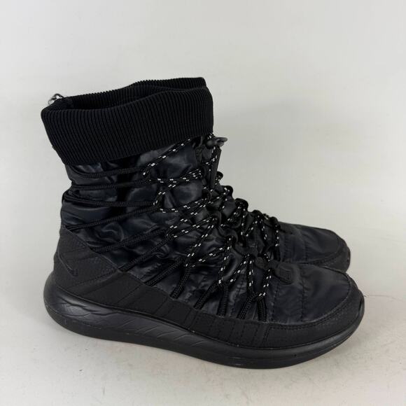 Nike Roshe 2 High Boots Womens 7.5 Black Leather Lace-Up Round Toe Ankle Outdoor - Picture 2 of 10
